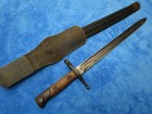 Original Vintage Ww2 M1891 Italian Carcano Rifle Bayonet And Scabbard With Frog