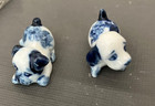 Vintage Ceramic metal Mini   Figurine Bulldog Lot Of 12  