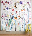 Anthropologie Voutsa Menagerie Garden Chinoiserie White Mural Wallpaper 9  X 9 