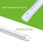 4 X 4ft Led Light Tube 6500k Daylight Ballast Bypass Type B Light 18w T8 T10 T12