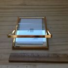 Vintage 1980s Superb Gold Plated Photo Picture Frame Desktop Stand 5 hx4 w   new