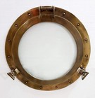 New 24  Brass Antique Finish Window Glass Porthole Ship Boat Window Wall D  cor