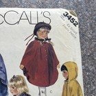 Vintage Mccall s  3452 Child s Unlined Cape   Poncho - Size 3-4 - Free Shipping