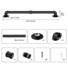 3ft Pipe Handrail Rails For Indoor Stairs Railing Grab Bars For Wall Outdoor