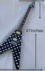 New 6 String Electric Guitar Glossy Finish Solid Body Fixed Bridge All White Dot