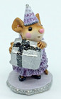 Wee Forest Folk Wff M-224  party Girl   plum   Lavender  With Wff Box