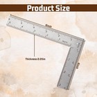 Stainless Steel L Shaped Right Angle Ruler 4 Inch  6 Inch  1 Pcs 90 Degree Small