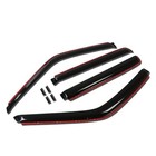  4 Pcs Vent Window Visor Deflector Rain sun Guard  Dark Smoke  Compatible With 