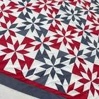 Handmade Hunter s Star Cotton Fabric Queen Size Patchwork Quilt Top topper