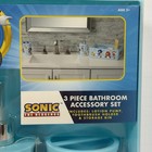 New Sonic 3pc Bathroom Accessory Set Toothbrush Cup soap Pump storage Bin