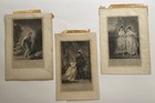 Set Of 3 Antique Shakespeare Engravings     Matching Estate Collection