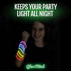 100 Ultra Bright Glow Sticks Bracelets And Necklaces - Premium Glow In The Dark 