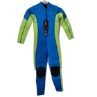 Hevto Kids Wetsuit 14 Boys Girls Blue Green Full Body Snorkel Swim Surf Dive