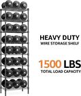 Mzg 8-tier 80 In Heavy Duty Metal Storage Shelving Unit Storage Rack Shelf Black