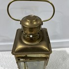 Brass  Ship Lantern 1930   s Nautical Rustic Oil Lamp Vintage British B1