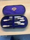 Antique Sewing Necessaire Mop Tools 2 Cases Joseph Rodgers Sheffield Boye