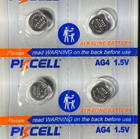 4 Pcs Pack Pk Ag4 Lr66 Sr626 G4 377a 177 1 5v Alkaline Watch Button Cell Battery