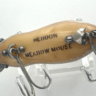 Vintage Heddon Meadow Mouse Fishing Lure Rare Gray Velvet Body Leather Tail Old