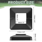 2x2 Inches Post Sleeve  Plastic Post Base Cover Column Wraps - 4pcs  black 