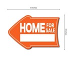 Pack Of 4 Home For Sale Sign With Stakes - 12x8 Inch Double Sided Home For Sa   