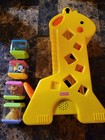 Fisher-price Peek-a-blocks Tumblin  Sounds Giraffe Toy With 4 Blocks Works