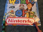 Vintage 1992 World Of Nintendo Kelloggs Poster Rare Mario Link Samus Dk 38x25in