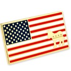Pinmart s American Flag Democrat Donkey Patriotic Enamel Lapel Pin