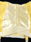 Sz 36 Vtg Bright Yellow Satin Shiny Open Bottom Girdle Pin Up Style Sexy 4 Metal