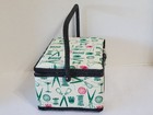 Vintage Large Singer Sewing Basket With Bonus Notions Pack And Organizer Tray