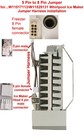 Aba Oem  5 Pin - 8 Pin  jumper   For Whirlpool Ice Maker W11517113 w1152913 Only