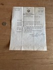 Willie Ritchie Boxer Signed Letter Calif State Athletic Comm Letterhead Champ
