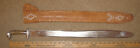 Vintage 27 1 2  Mexican Eagle Head Oaxaca Etched Blade Sword Or Machete   Sheath