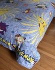 Nintendo 1998 Pokemon Full Size Bed Comforter Blanket 85x60 Vintage 90 s Retro