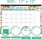 2026-2027 Desk Calendar 18 Month Planner 17x12 Large Monthly Pad Floral