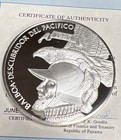 Panama 1985 20 Balboas Silver Proof Coin Scarce   W  Original Box   Coa