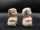 Vintage Ceramic Lamb Salt   Pepper Shakers