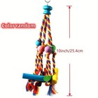 Random Colors Bird Accessories Wood Chewing Toy Birds Rope Parrot Toys Cage