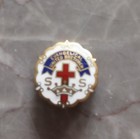 Vintage 1946-1968 Evangelical United Brethren Sunday School Cross   Crown Pin