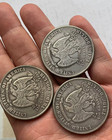 3pc 1876-1878 Cc Seated Liberty Take Flowers Silver 1 Dollar High Grade A    