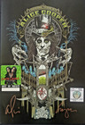 Alice Cooper Hand Signed Concert Poster  Backstage Pass   Guitar Pick 2018  2024