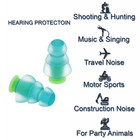 1 Pair Reusable Hearing Protection Earplugs Waterproof Ear Plugs Noise Cancellin