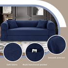 4-in-1 Convertible Floor Sofa Bed foldable Sleeper Sofa For Living Room  Bedroom