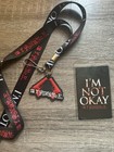 My Chemical Romance I   m Not Ok Lanyard W  Card And Pin  Amazing Condition