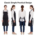 2 Pack 100  Cotton Aprons With 2 Pockets Cooking Chef Kitchen Adjustable Bib    