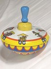 Ohio Art Tin Lithograph Circus Parade Spinning Top Made In Usa 1960s Mcm Vintage