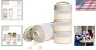 Portable Milk Powder Container With Independent Funnels For Hassle-free Feeding