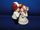 New Washington Redskins Kissing Bride   Groom Wedding Cake Top Figurine With Cap