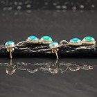 Turquoise Sterling Silver Stud Dangle Earrings