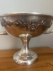 Silver Plated Trophy Cup Pedestal Compote Fruit Bowl
