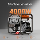 Efurden 4000w Portable Inverter Generator Gas Powered For Home Emergency Power